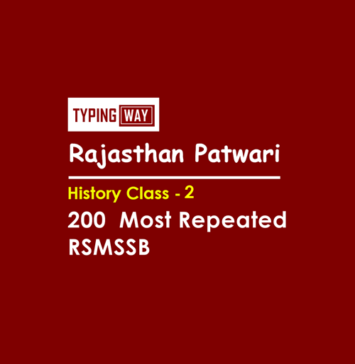 200 Rajasthan History and Art Culture previous year question bank