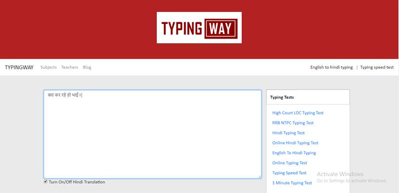 easy hindi typing